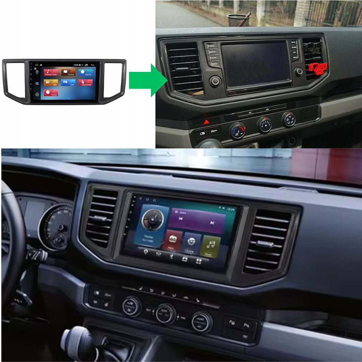 Volkswagen Crafter Android Multimedya Sistemi 2-32 For-X(2007-2017)