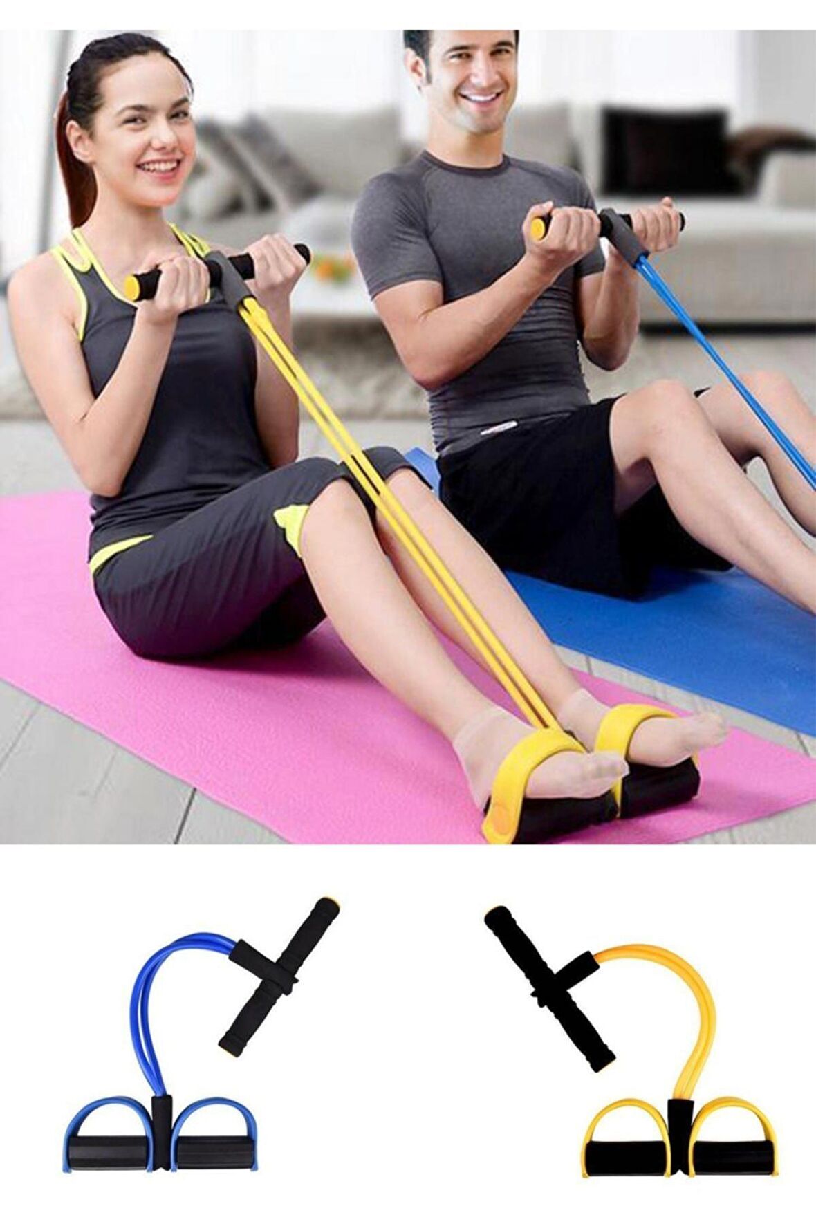 Body Trimmer Vücut Şekillendirici Egzersiz Karın El Ayak Direnç Lastiği