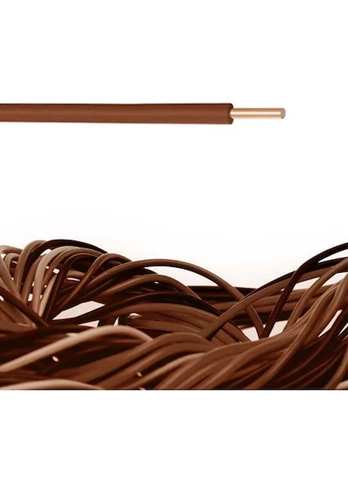 Altın Kablo 1.5'luk Nya Tek Damar Kablo Kahverengi 15MT