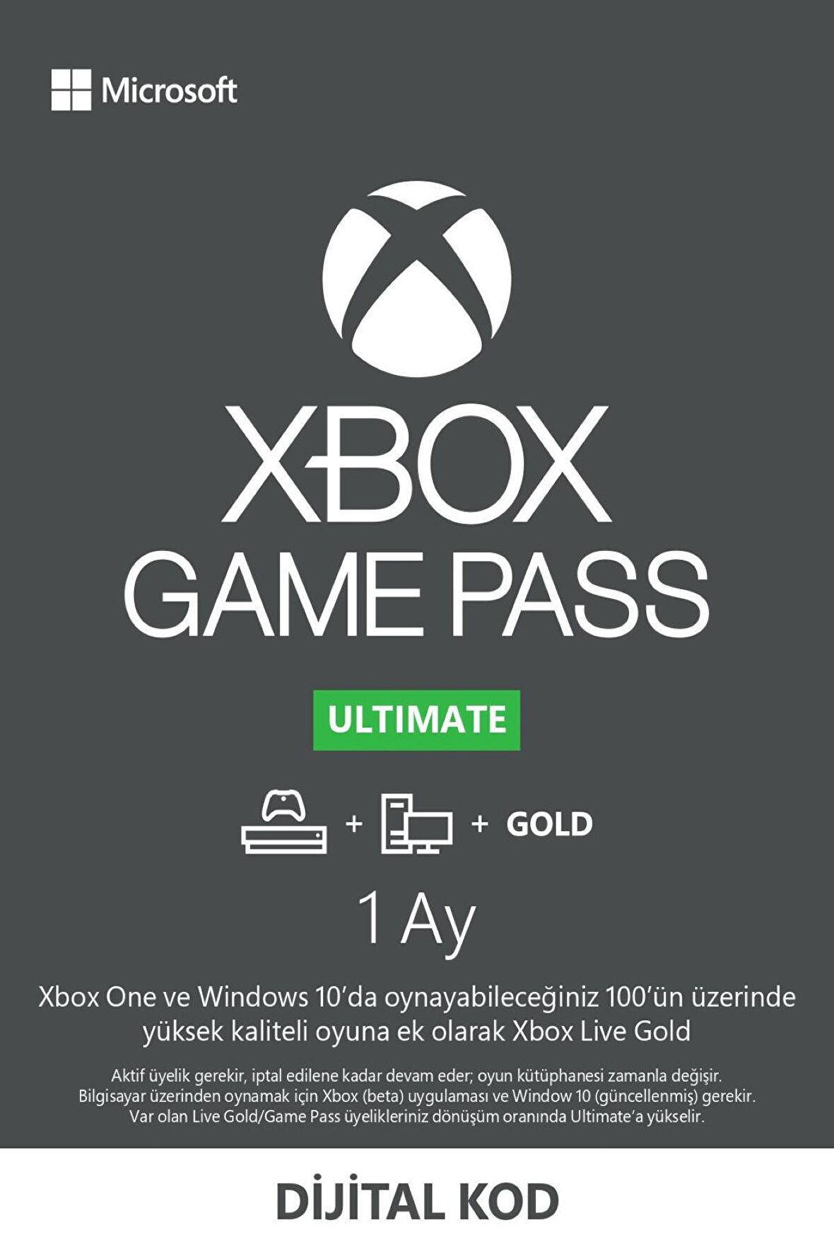 Xbox Game Pass Ultimate - 1 Ay