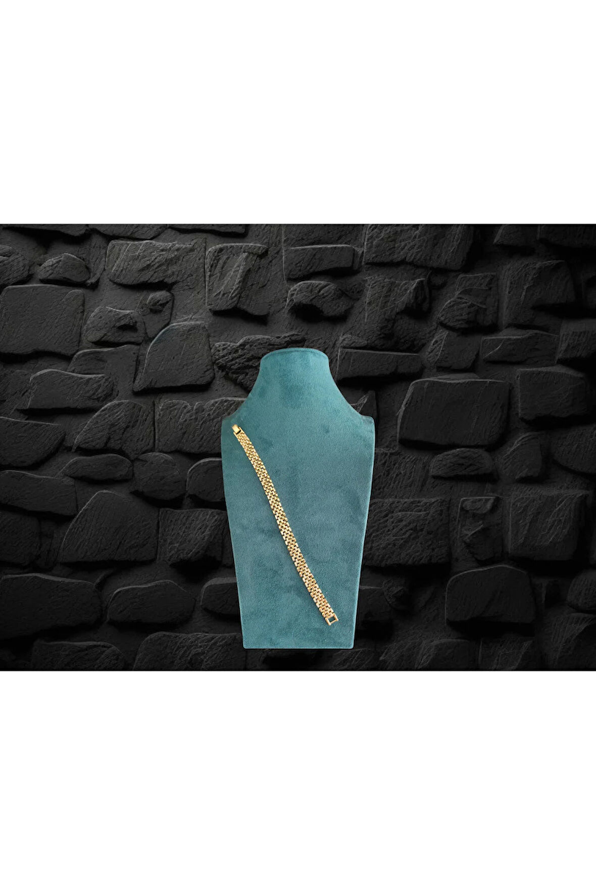 XUPING JEWELRY / KRİSTALİZE MİKRO IŞILTILI ZİRKON TAŞLI ÇELİK BİLEKLİK (0,9mm X 200mm)