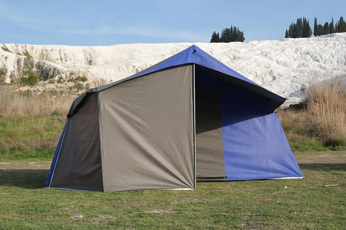 Zey Camping 3 + 1 Mutfaklı Kamp Çadırı orman barınak depo şantiye 8-10 kişilk çadırlar