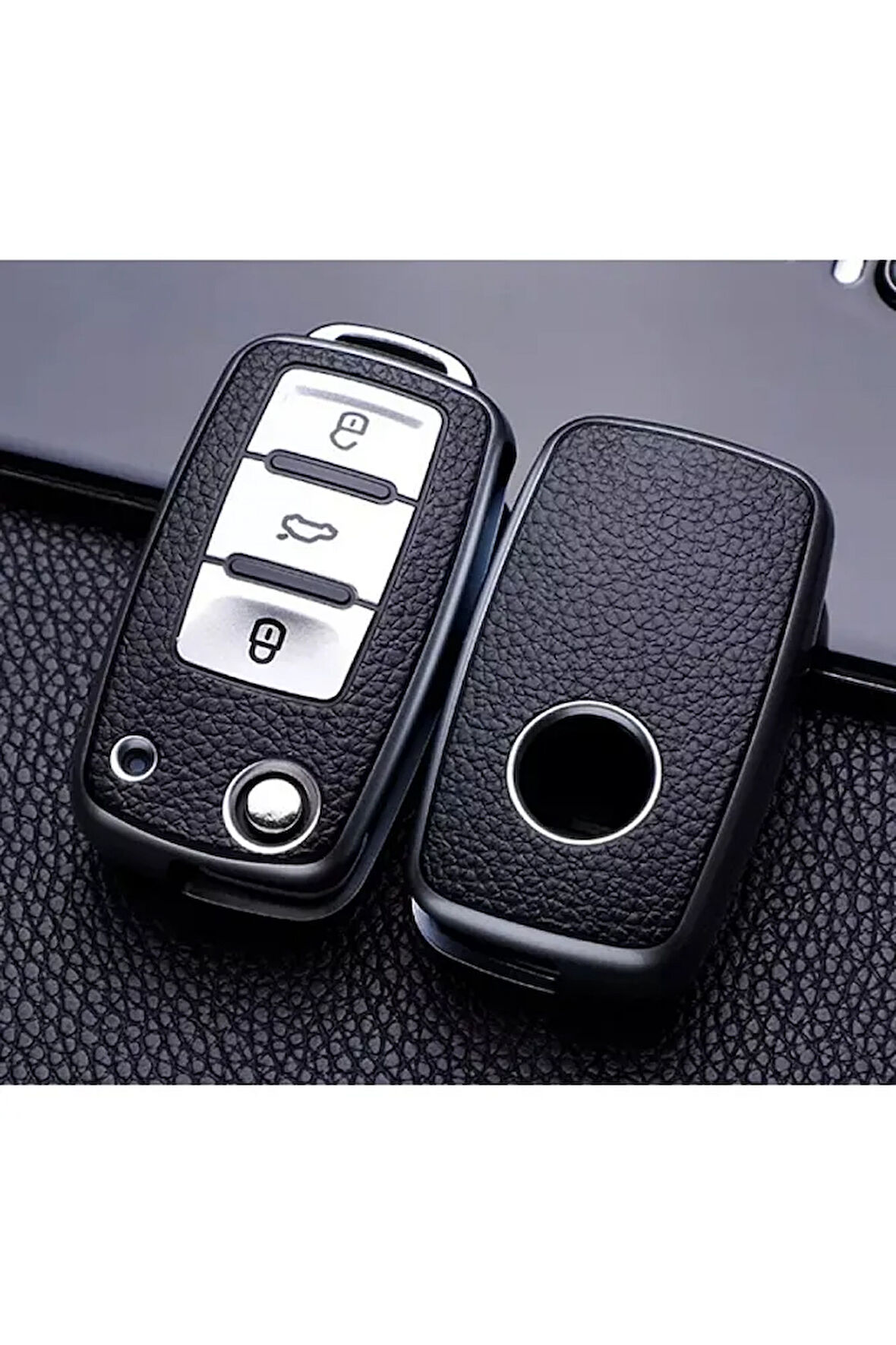 Passat Amarok Transporter Lüks Anahtar Koruma Kabı Kılıfı Gümüş Renk Anahtar Teyiti Yapınız Lütfen