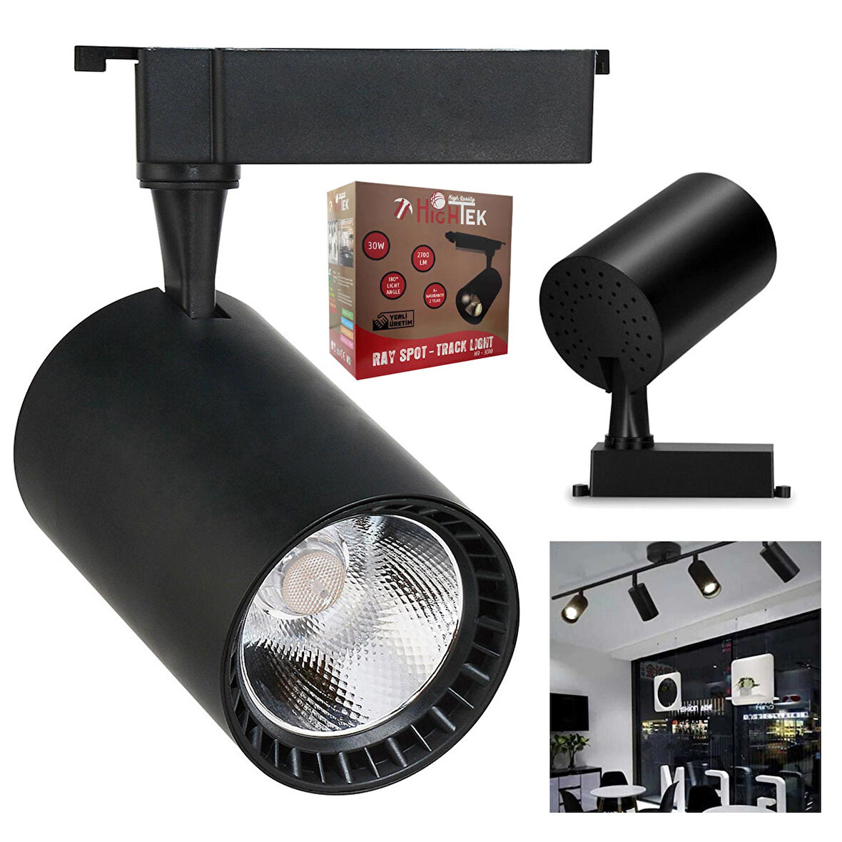 ARMATÜR LED RAY SPOT BEYAZ 220V 30W 2 ADET HR-3010