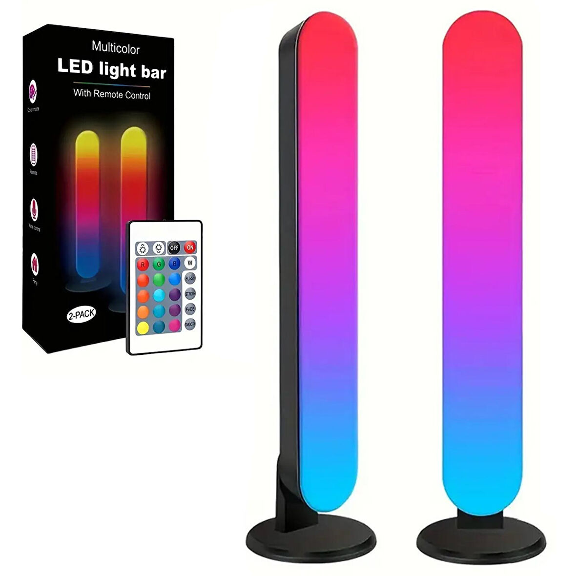 AKILLI LED ÇUBUĞU 2Lİ KUMANDALI PİXEL RGB IŞIK