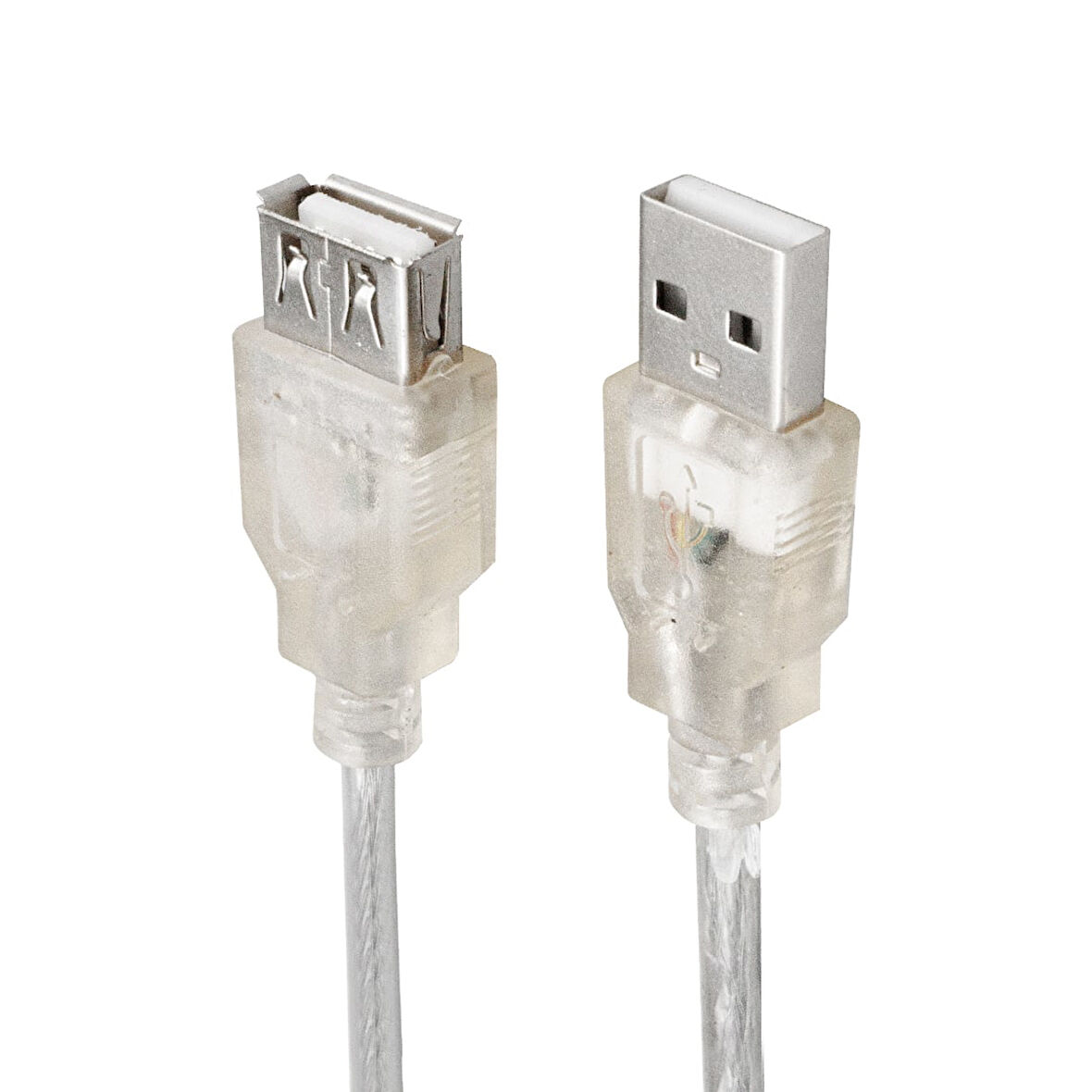 PM-1314 ŞEFFAF/MAVİ 5 METRE USB 2.0 UZATMA KABLOSU