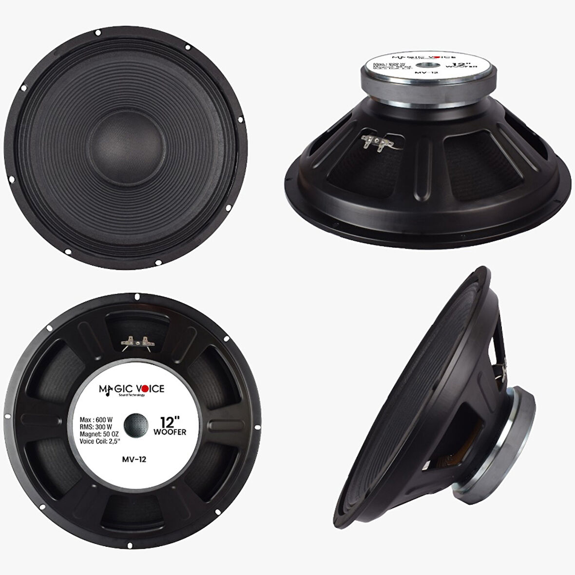 MV-12 MAX 600W / RMS 300 WATT 12 30 CM WOOFER YEDEK HOPARLÖR