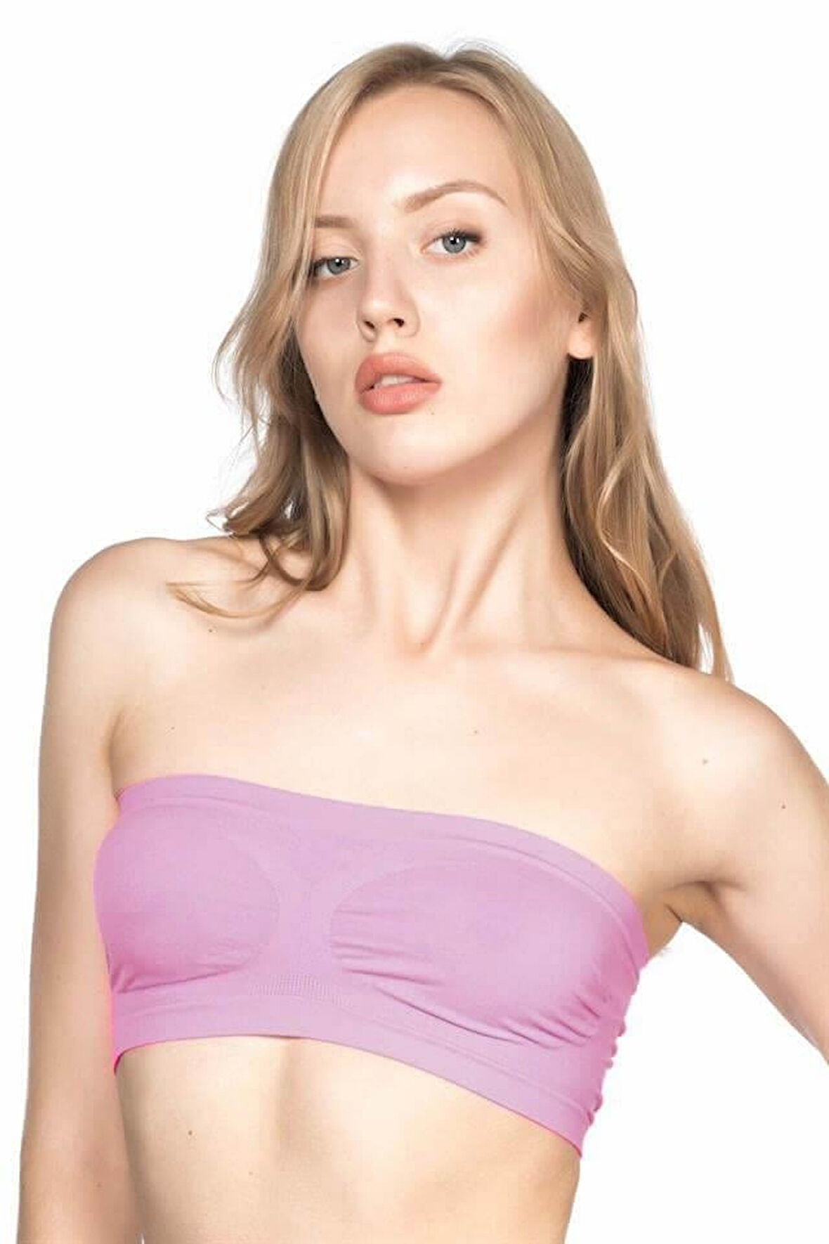 Fuşya Mı Emay 4002 Soft Straplez Büstiyer