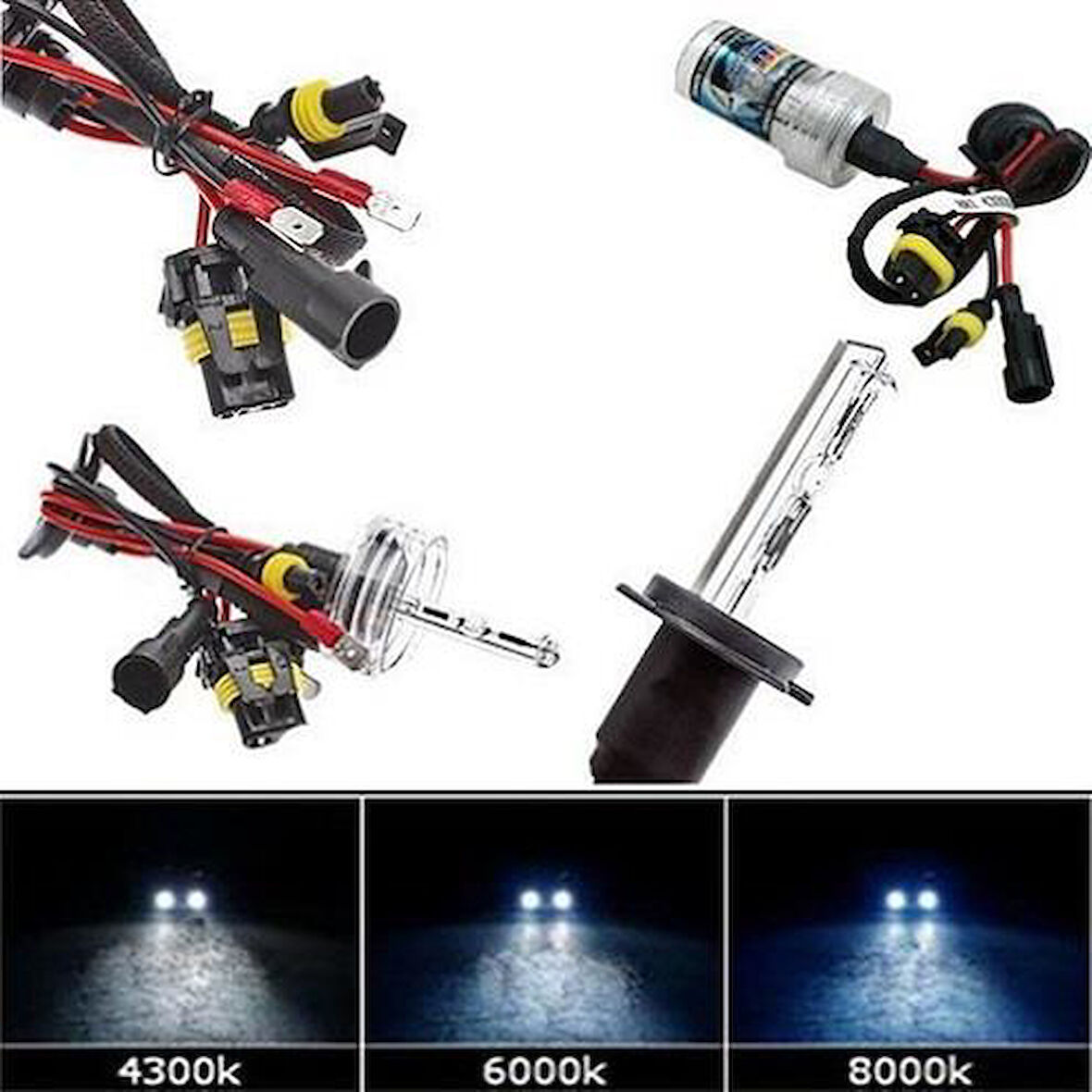 H7 Xenon Ampul  8000K 2 Adet A kalite