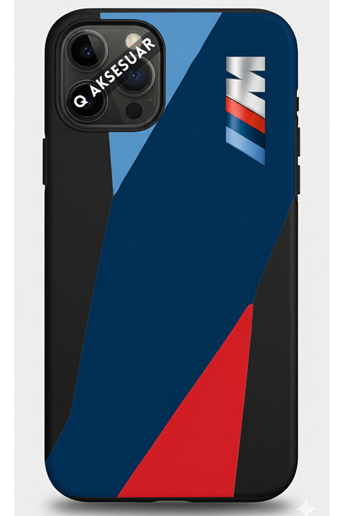 Xiaomi Mi 9 Uyumlu BMW SW Desen Tasarımlı Siyah Telefon Kılıfı