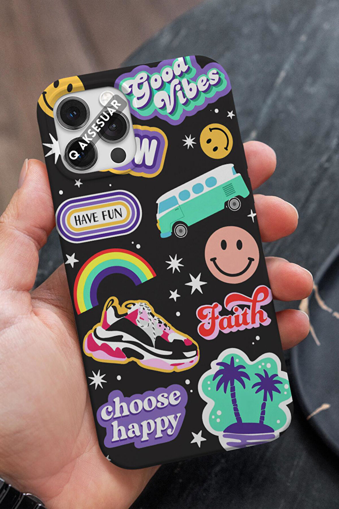 Xiaomi Redmi Note 14 Pro Uyumlu Good Vibes Tasarımlı Premium Telefon Kılıfı