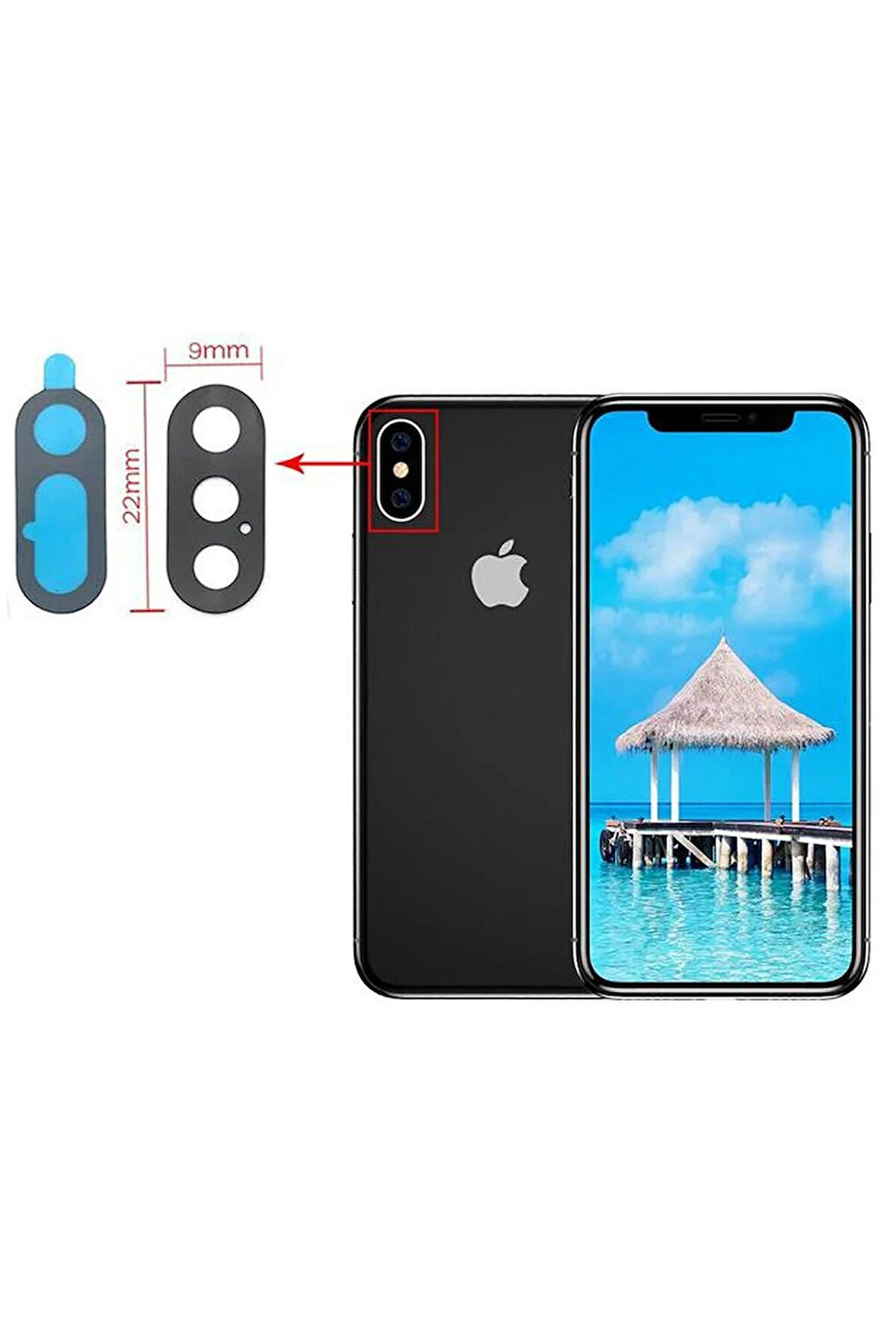 İphone X Kamera Camı