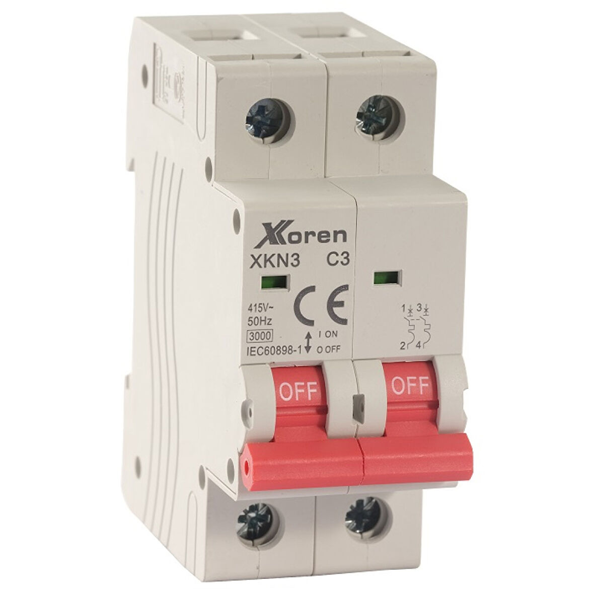 Xkoren 6kA 2P B Tipi 10A Otomatik Sigorta(6 Adet)(Kutu)
