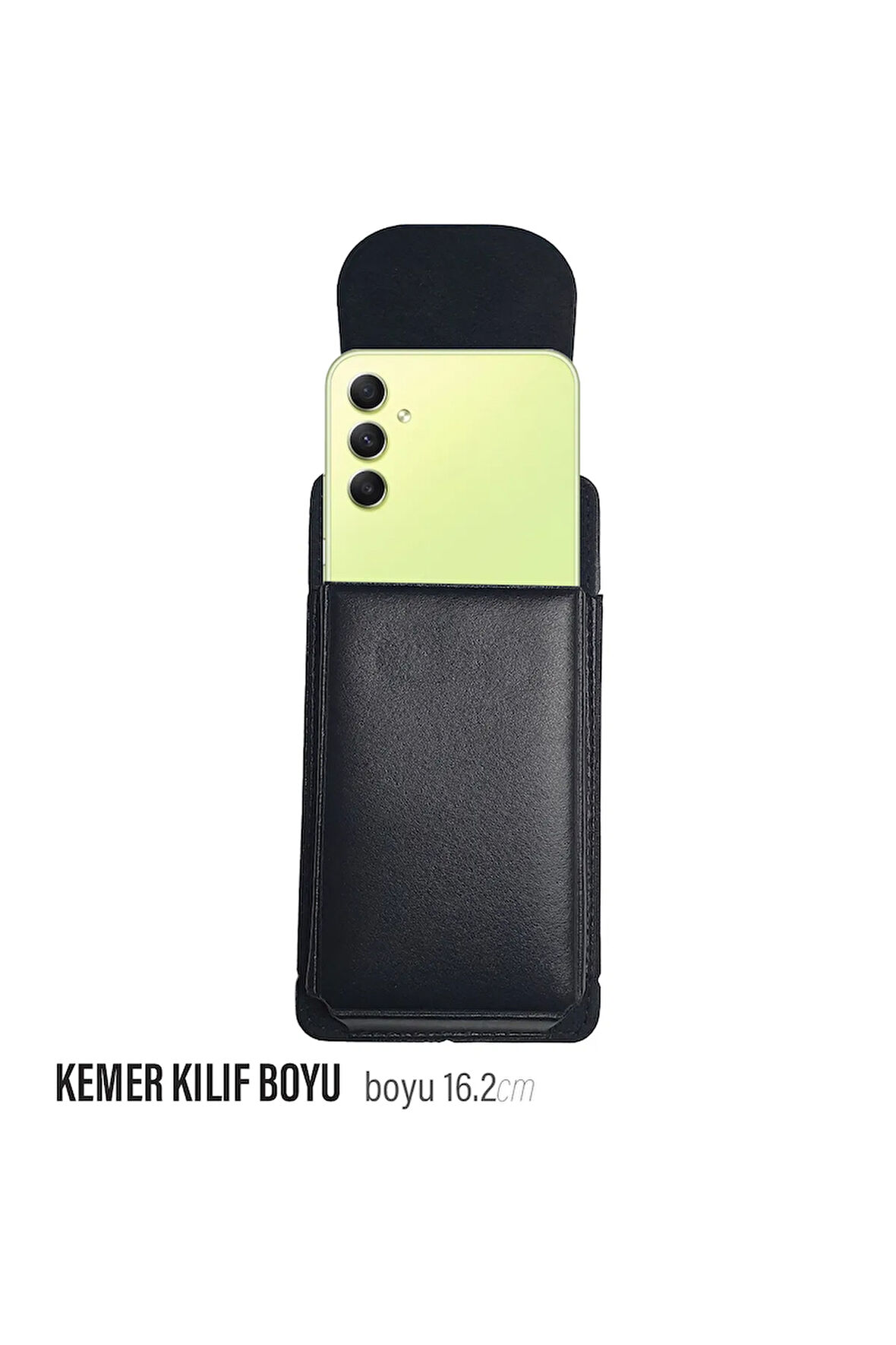 16cm Kemere Takılan Telefon Kılıfı Dik Bel Kemer Kılıfları Kapaklı Mıknatıslı 16.2 x 8 Cm