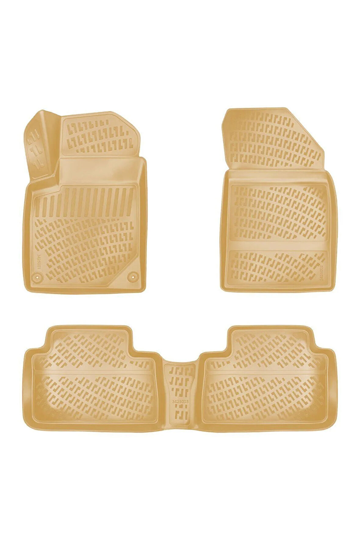 Peugeot 407 2003 Araca Özel Tasarım 3D Havuzlu Bej Paspas