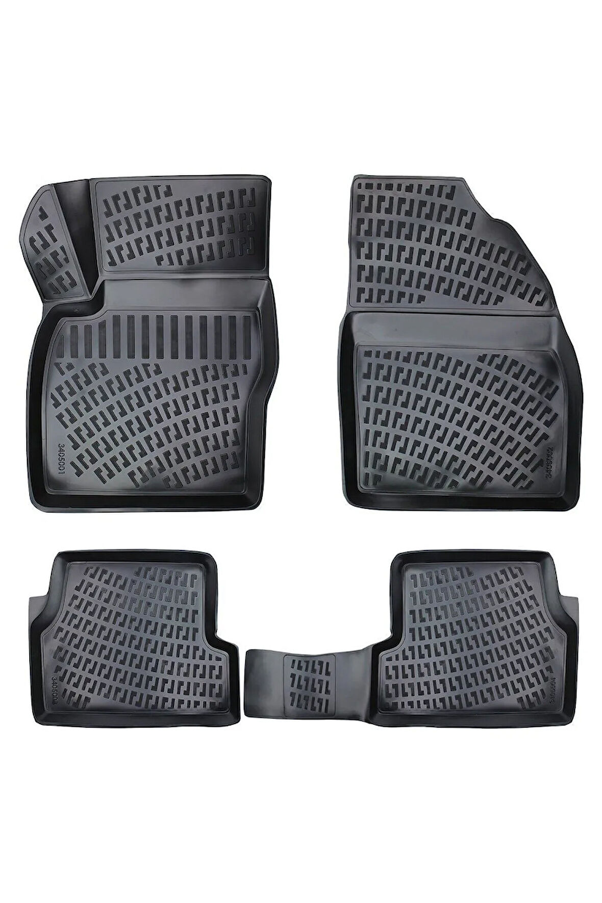 Ford Focus 2 2005 Araca Özel Tasarım 3D Havuzlu Paspas