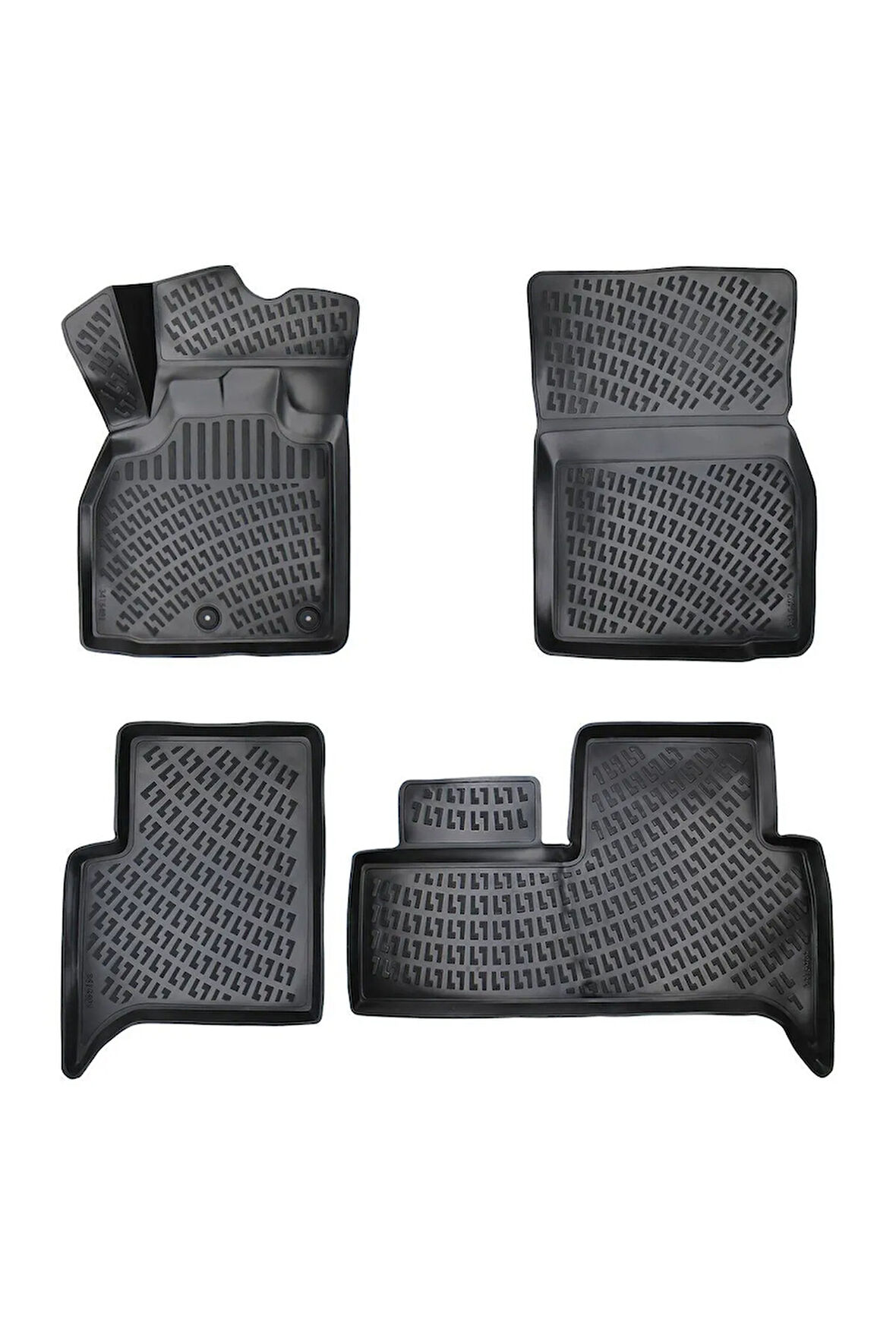 Renault Scenic 2 2008 Araca Özel Tasarım 3D Havuzlu Paspas