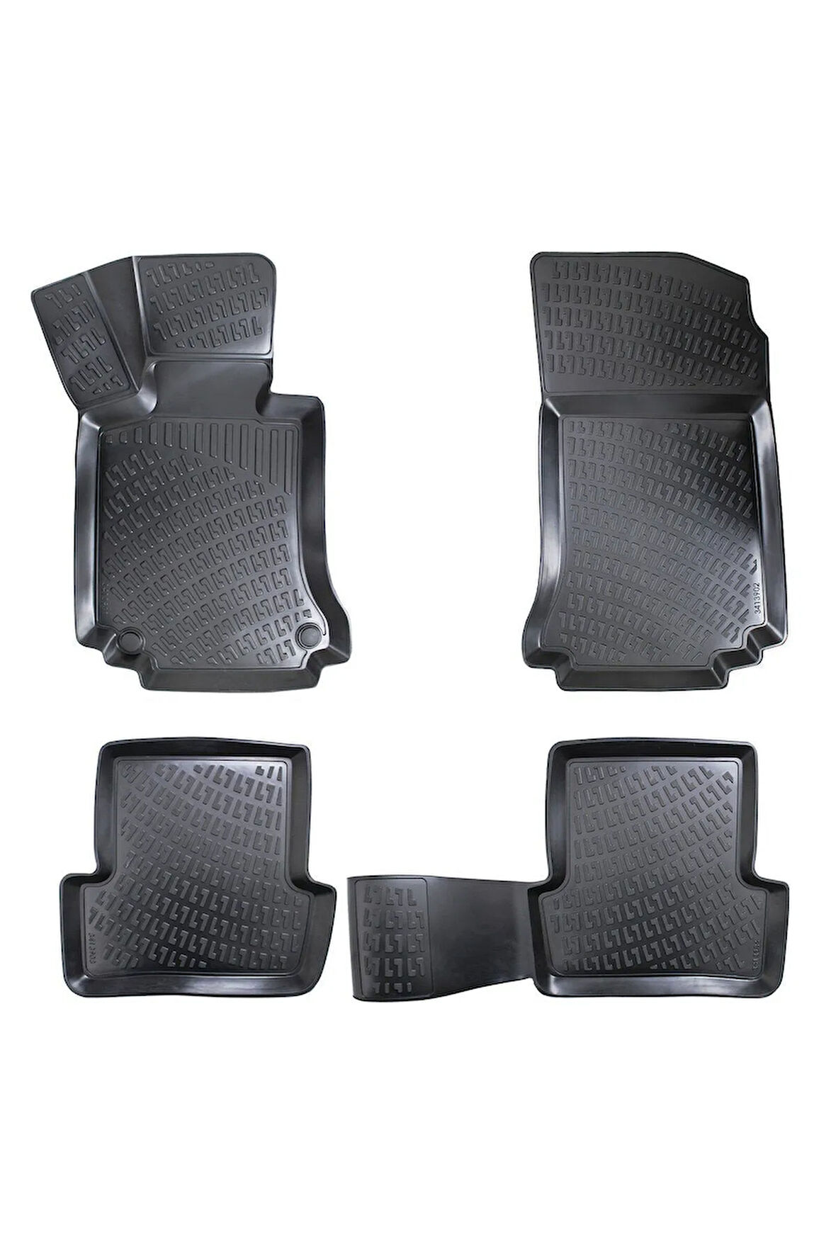 Mercedes CLK C209 2004 Araca Özel Tasarım 3D Havuzlu Paspas