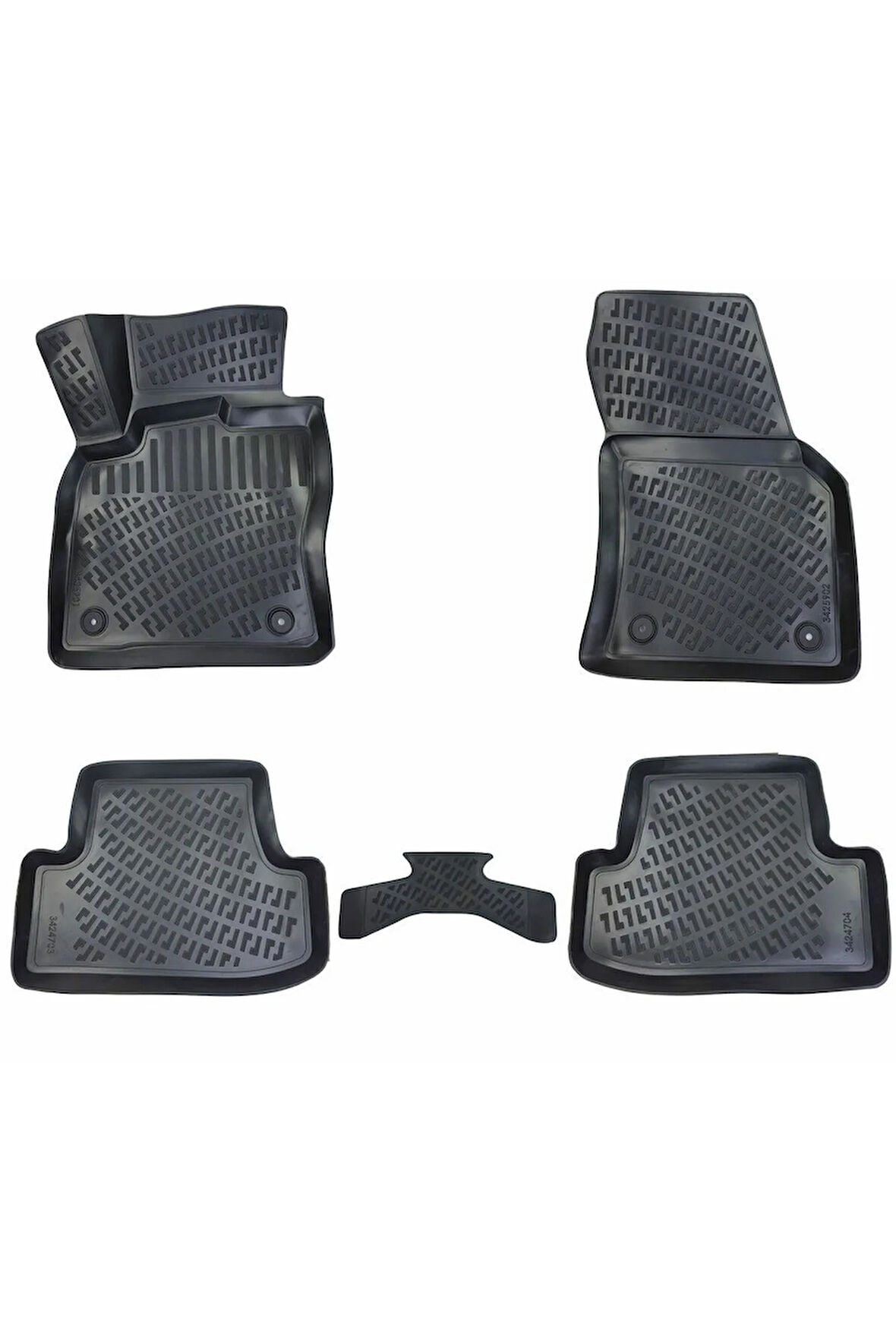 Volkswagen T-Roc 2017 Araca Özel Tasarım 3D Havuzlu Paspas