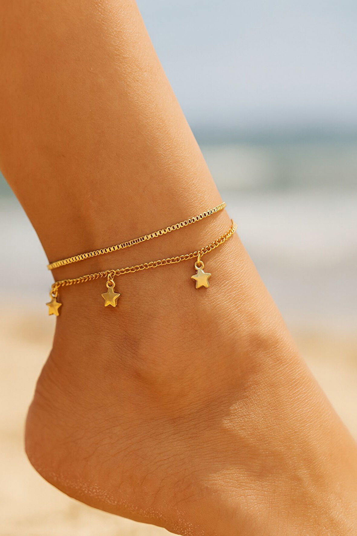 Altın Renk Asansör Sf 3 Yıldız Çelik Halhal - 3488