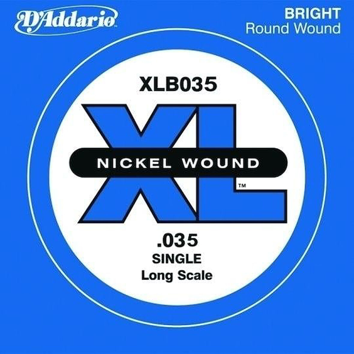 DADDARIO XLB035 BASS TEK TEL, G-(SOL), XL NICKEL WOUND, 0.035