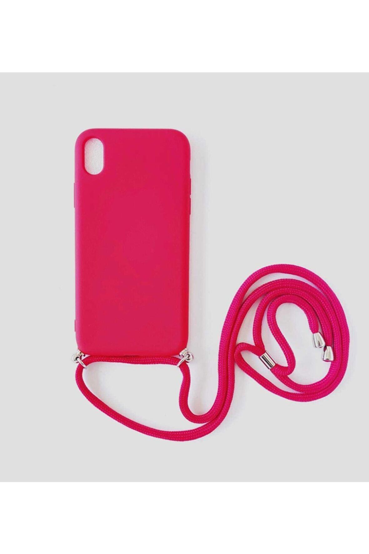 Iphone X / Xs Içi Kadife Lansman Boyun Askılı Kılıf