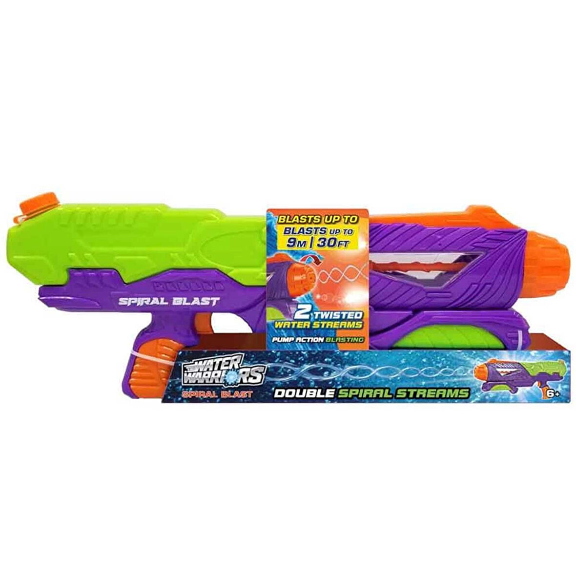 Water Warriors Spiral Blast Su Tabancası 900 ML Su Hazneli 58 CM