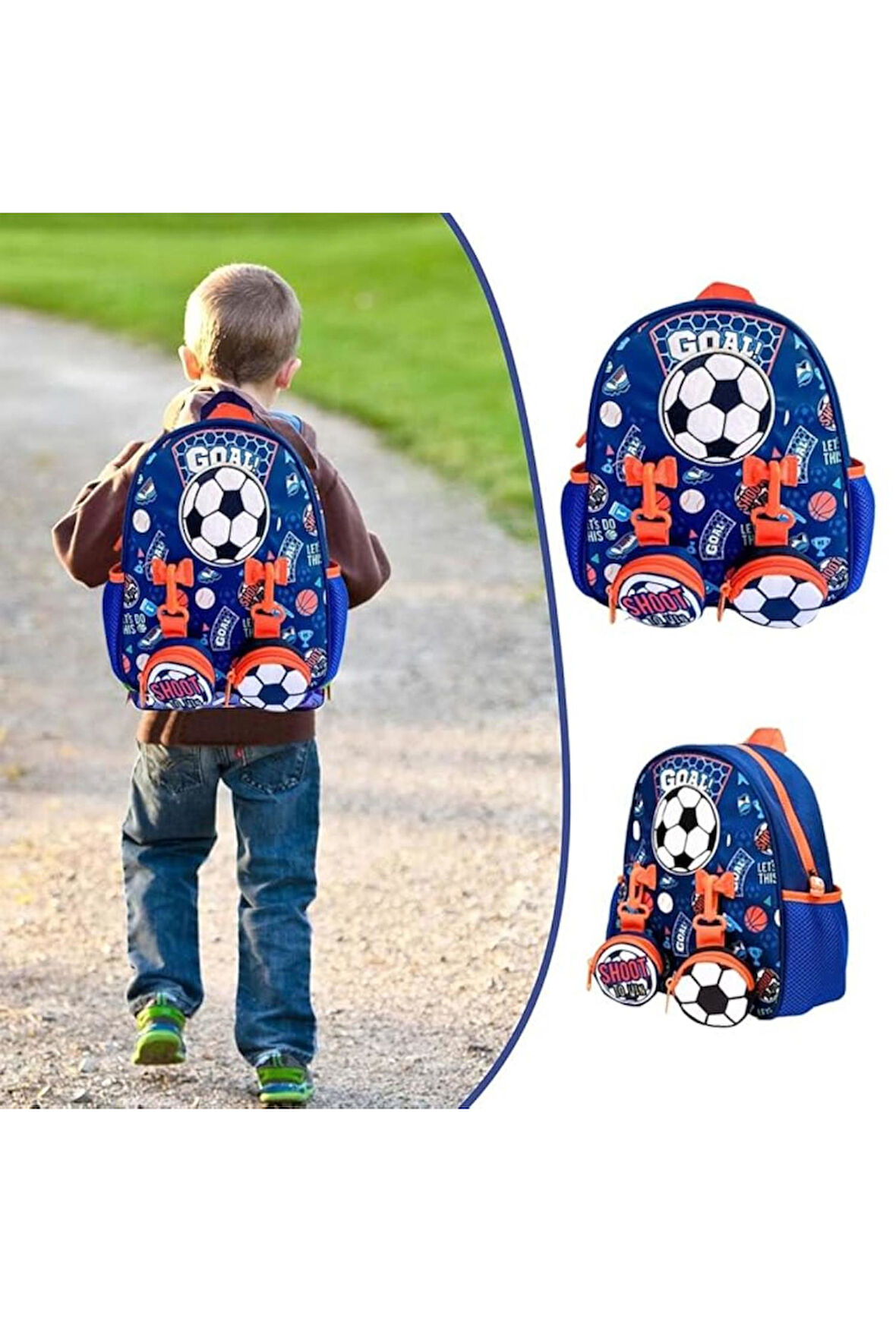 Vest Futbol Mini Sırt Çantası Lacivert