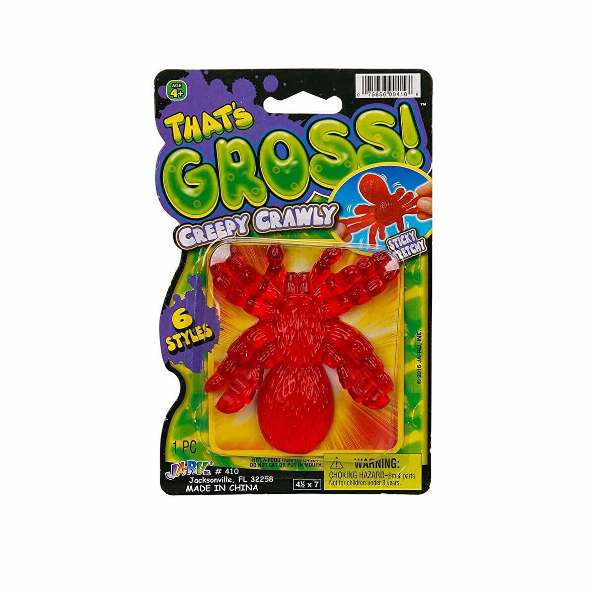 Kırmızı Örümcek Esnek Yumuşak Böcek Figürü