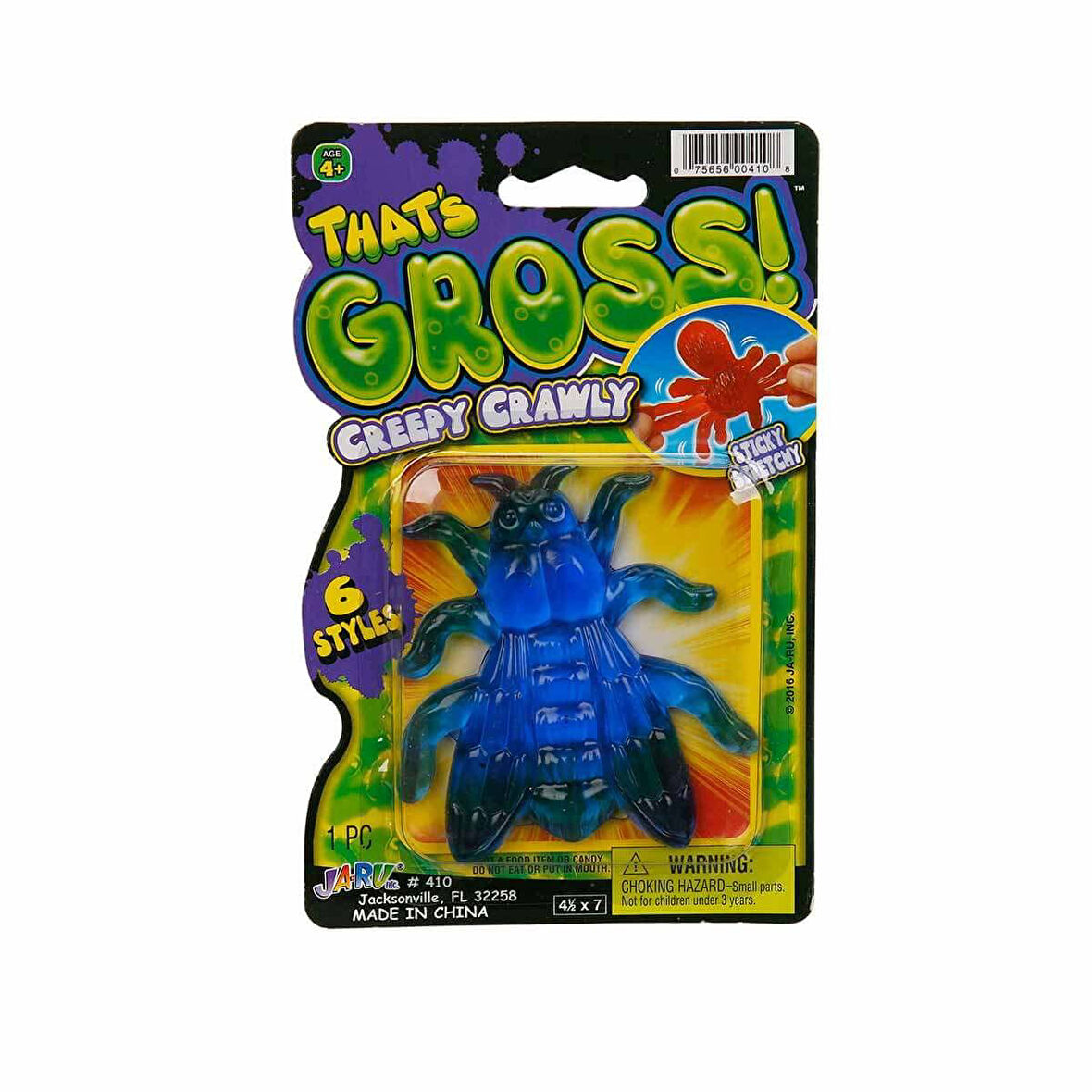 Mavi Sinek Esnek Yumuşak Böcek Figürü