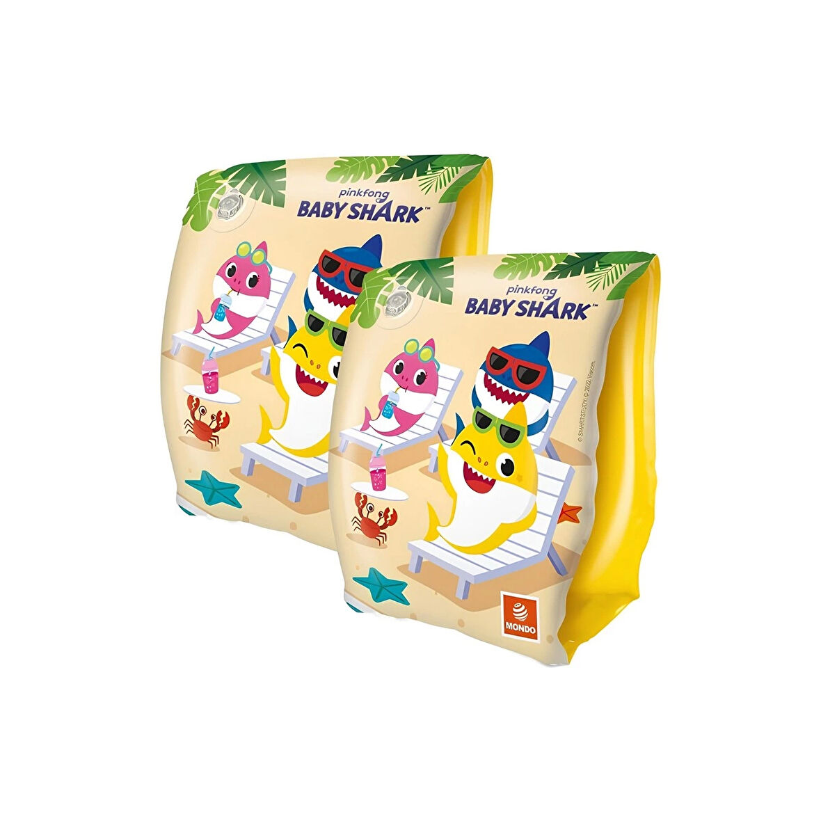 Baby Shark Figürlü Deniz Havuz Çocuk Yüzücü  Kolluk 15x23 cm