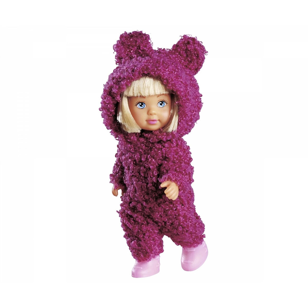 Evi Love Cute Teddy - Peluş Kıyafetli Oyuncak Model Bebek - 15 CM - 1 ADET