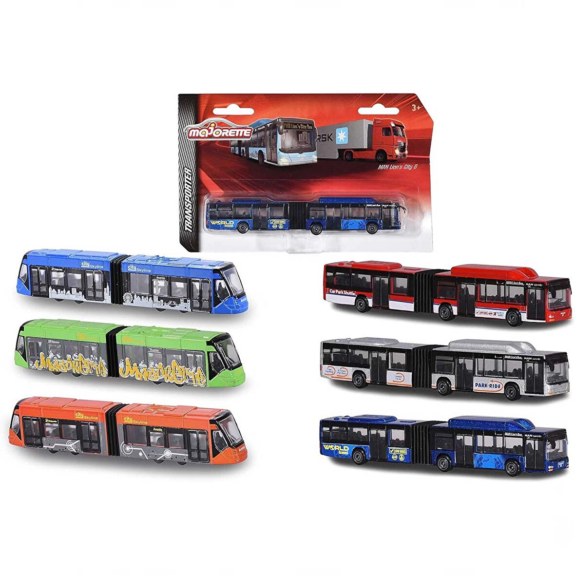 Majorette Transporter Toplu Taşıma Aracı Metal Model - 1 ADET