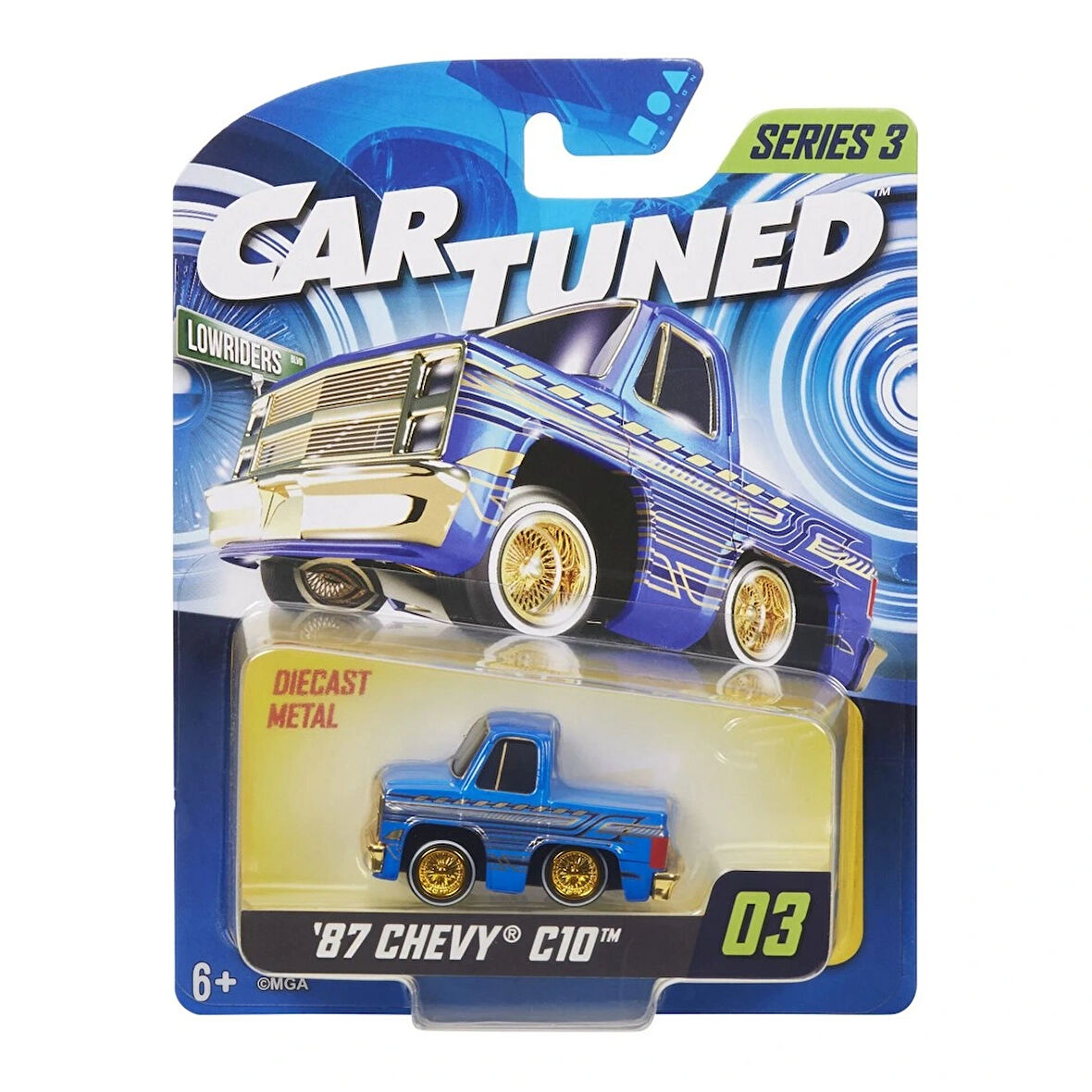 CarTuned S3 1987 Chevy C10 - Mavi Lowrider Araba