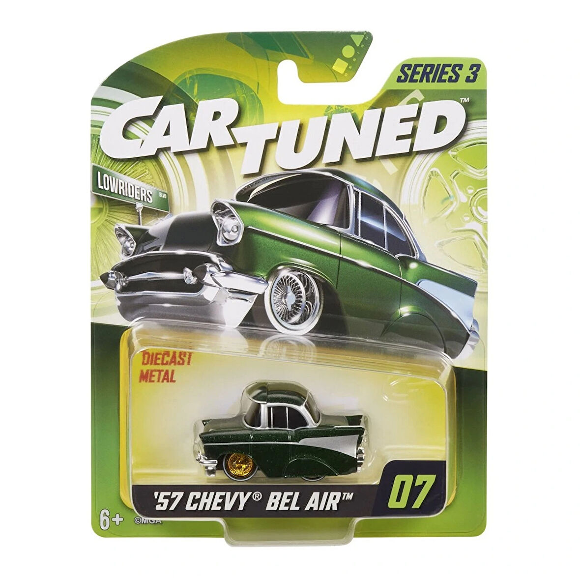 CarTuned S3 1957 Chevy Bel Air - Yeşil Lowrider Araba