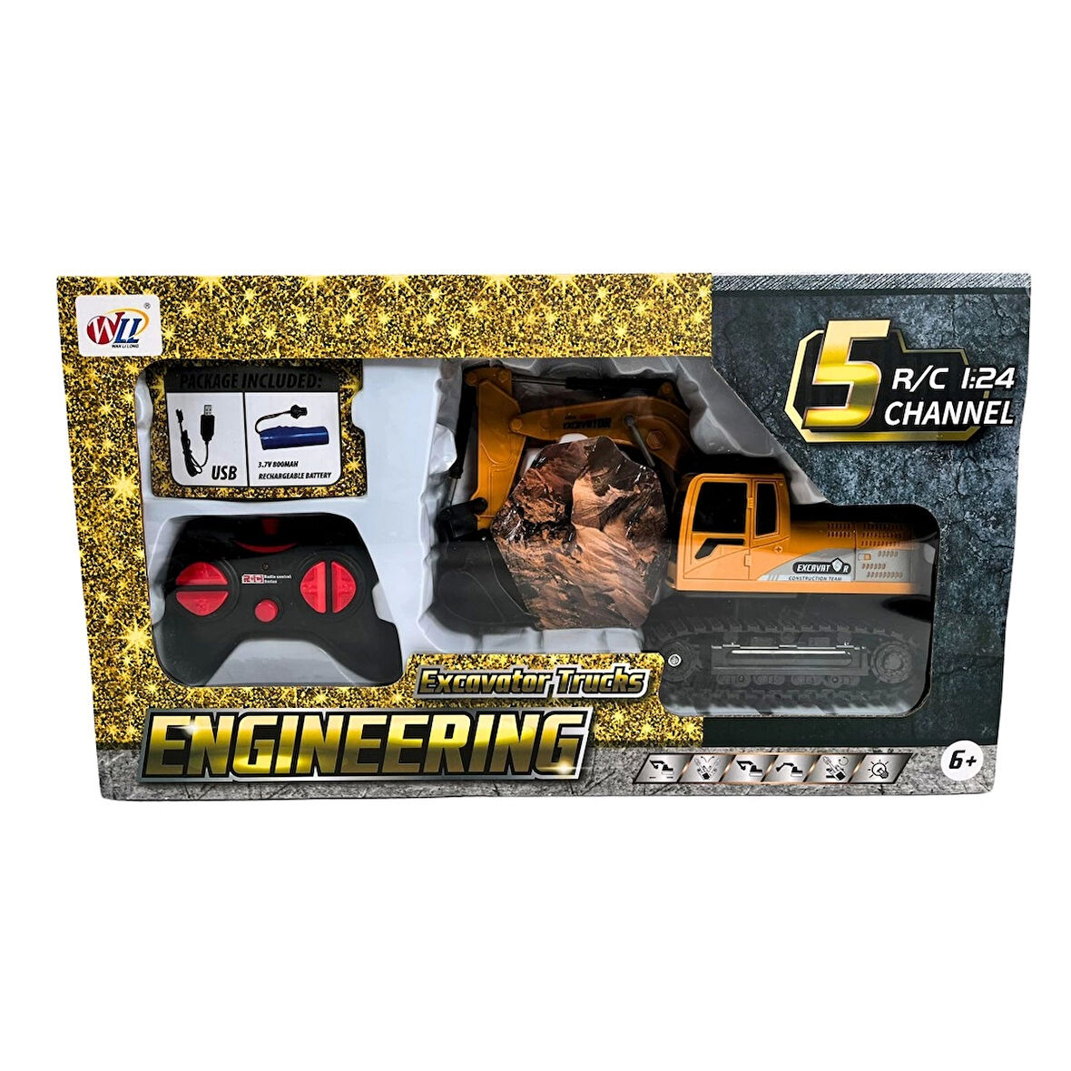 Uzaktan Kumandalı Şarjlı Kepçe