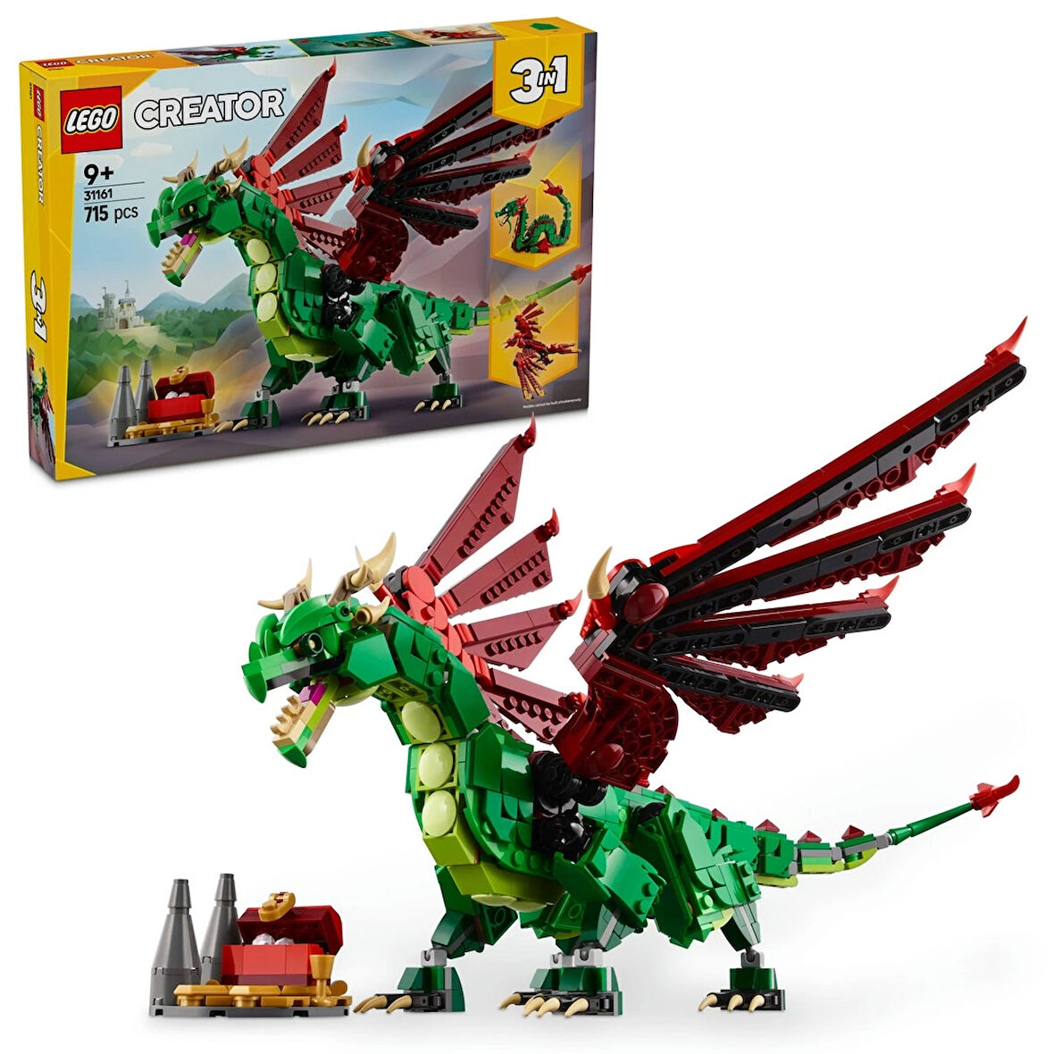 LEGO Creator 3'ü 1 Arada Orta Çağ Ejderhası 31161