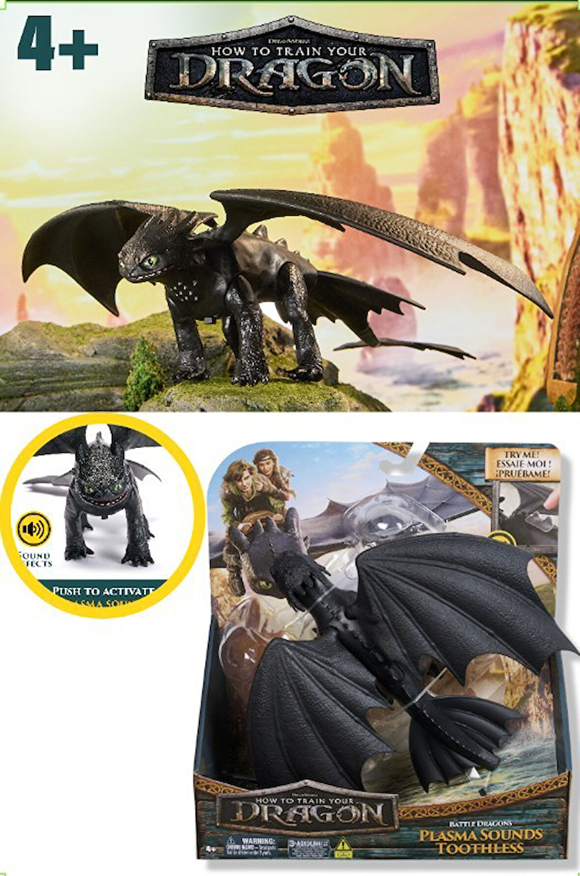 Ejderhanı Nasıl Eğitirsin Sesli Ejderha Plasma Sounds Toothless