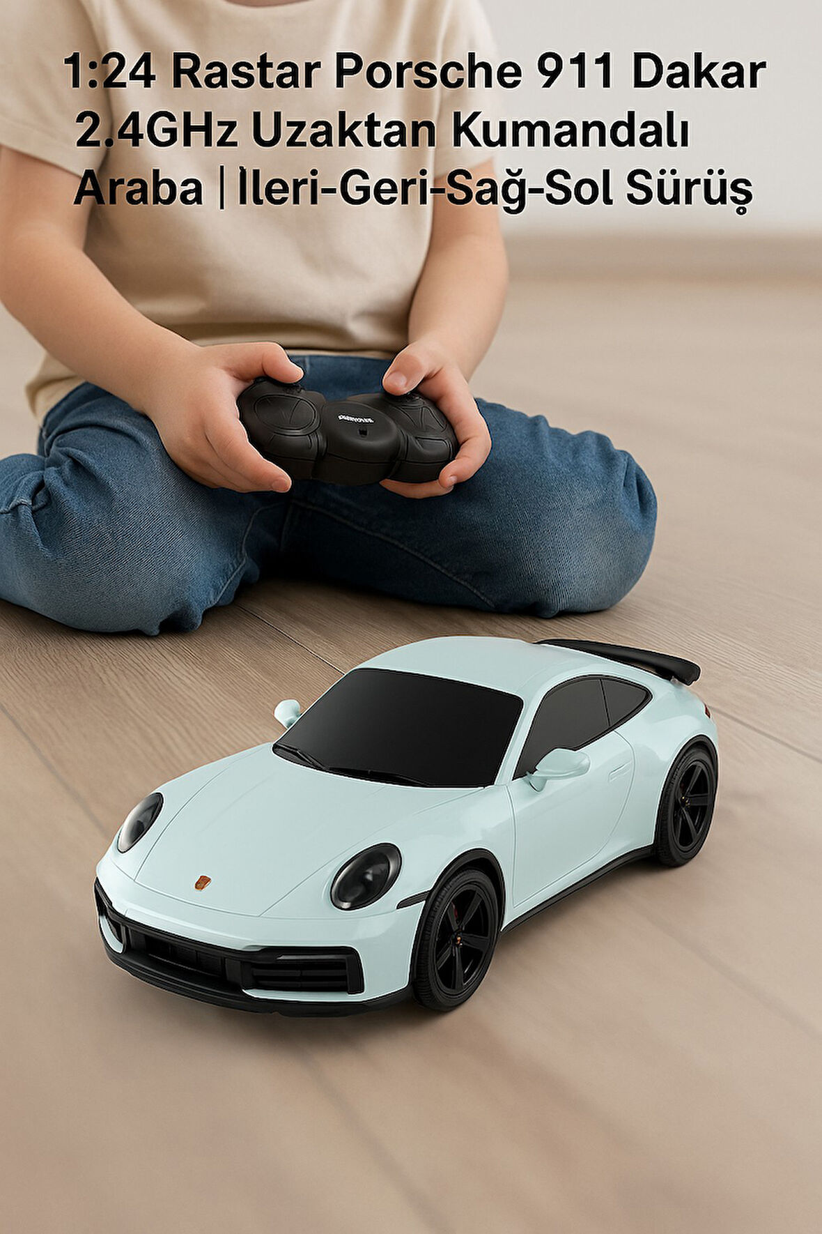 1:24 Rastar Porsche 911 Dakar 2.4GHz Uzaktan Kumandalı Araba | Ileri-Geri-Sağ-Sol Sürüş