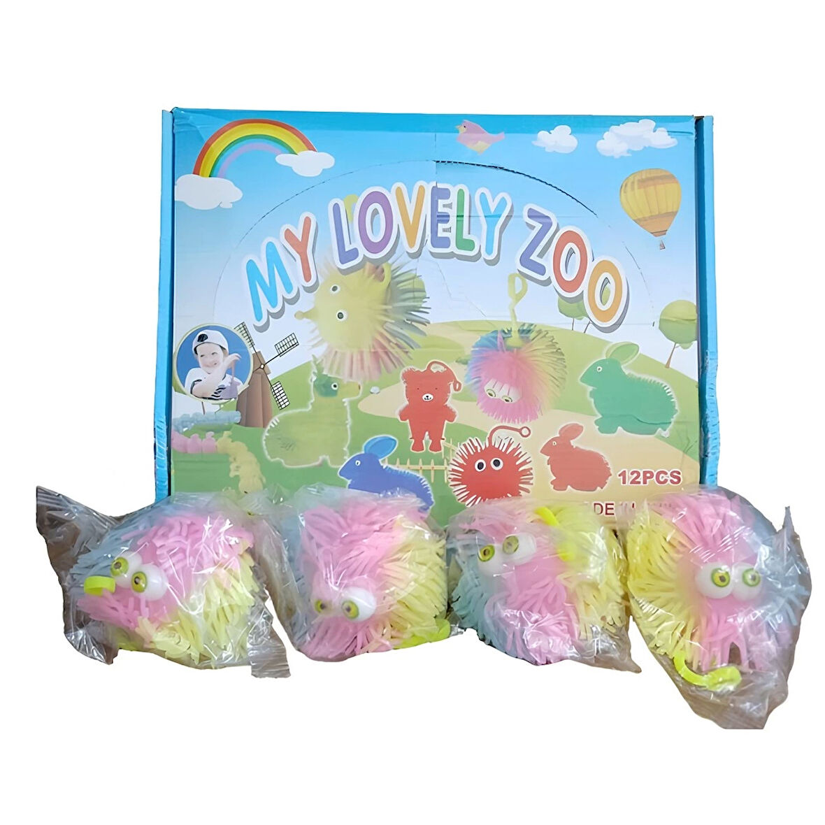 Işıklı Dikenli Elastik Top