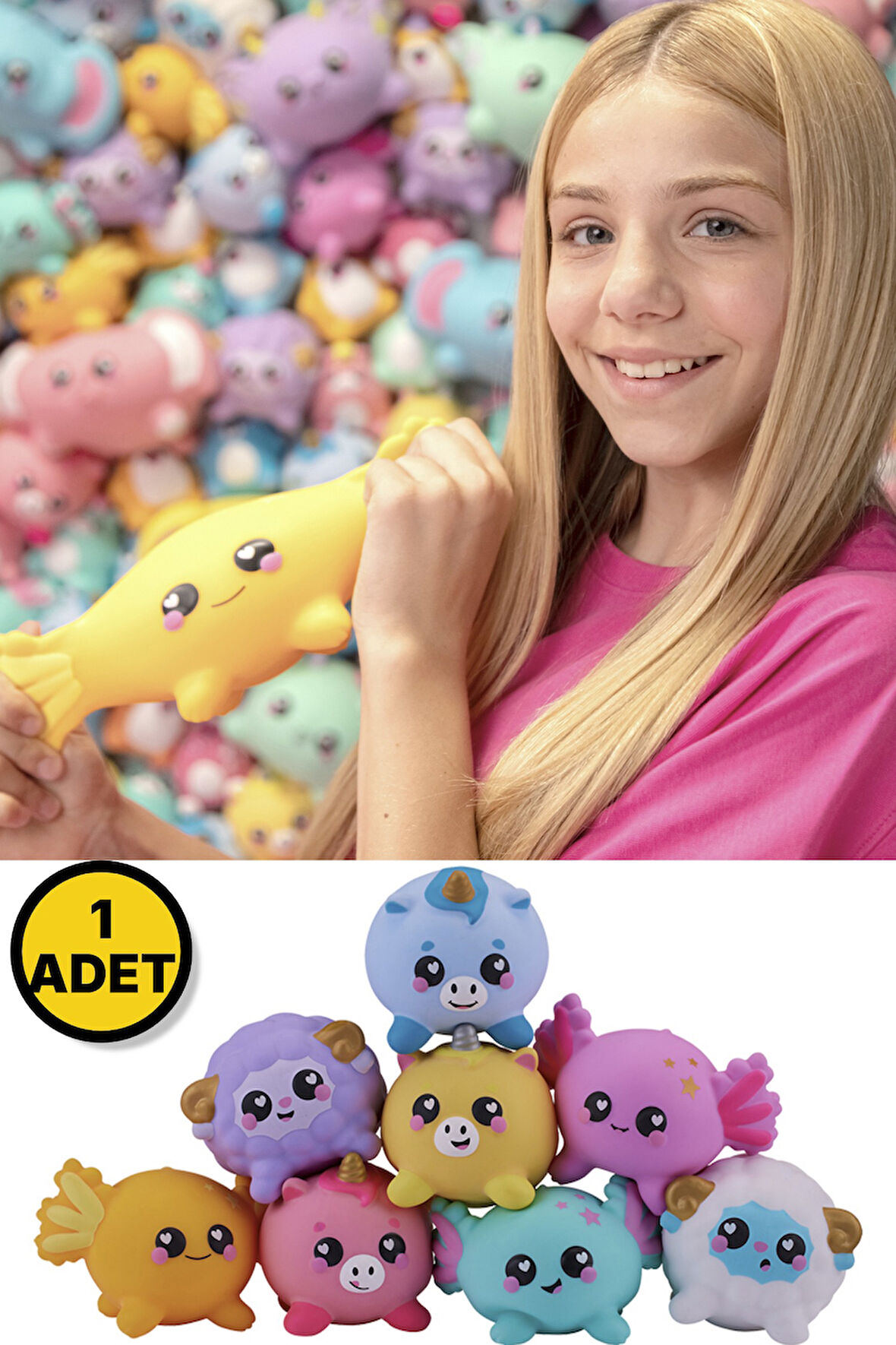 1 ADET - Smooshzees Midi Livzees 16 CM - 1 ADET