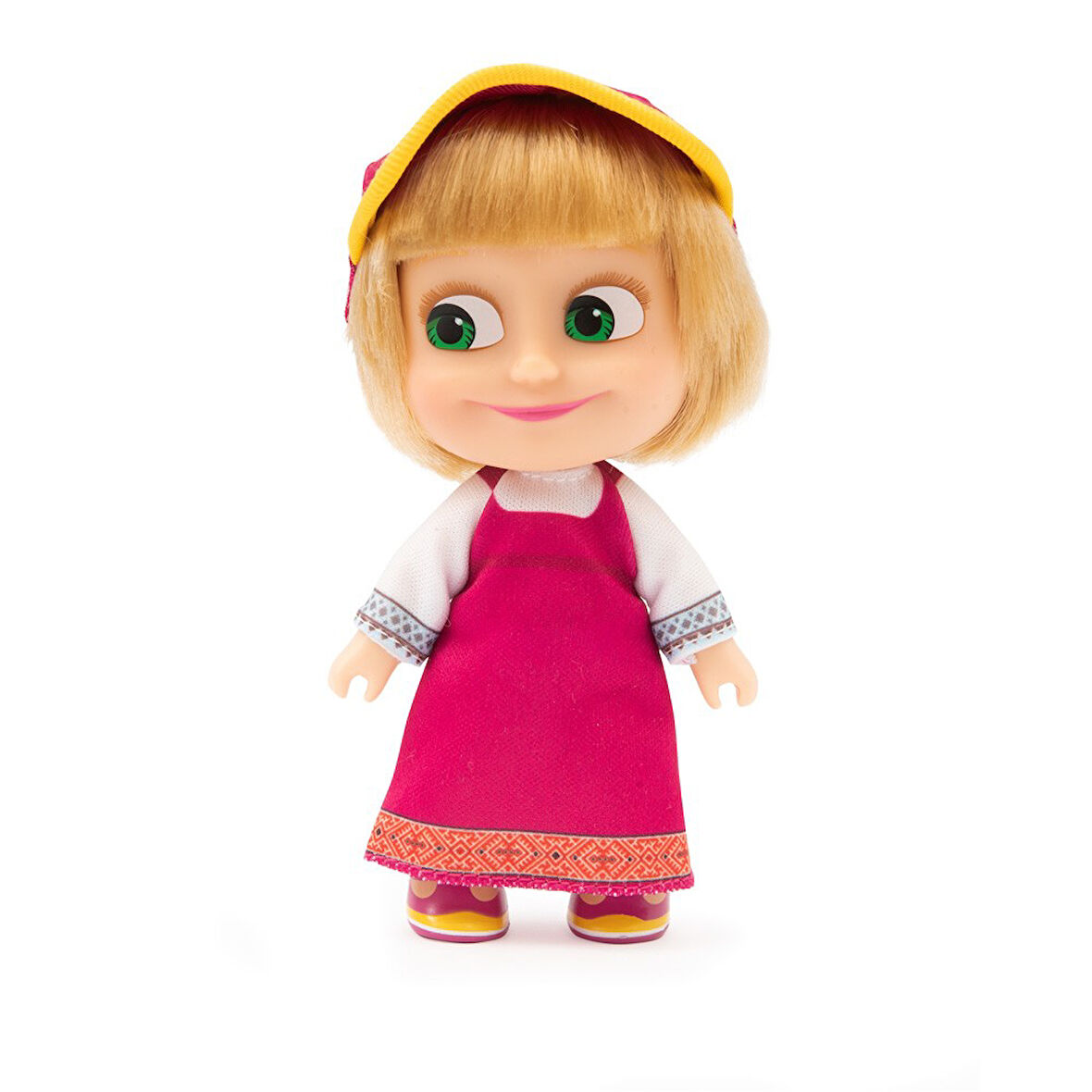 Masha & Koca Ayı - 12 CM Masha Bebek - Klasik Yaz Kıyafetli