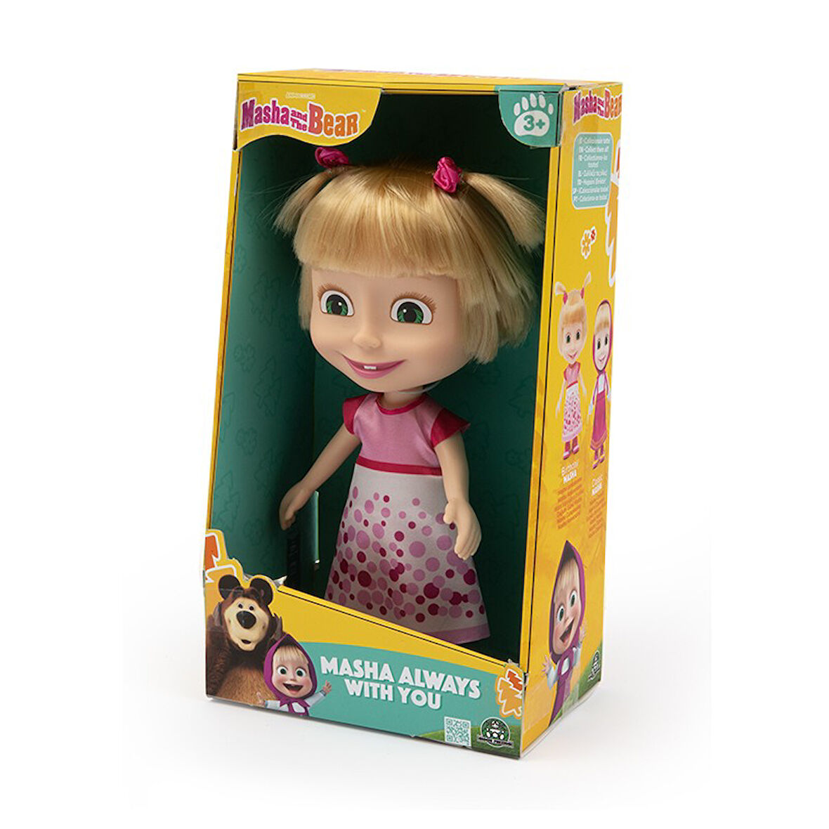 Masha & Koca Ayı Kıyafetleri Değiştirilebilen Masha Bebek Doğum Günü Bebeği - 23 CM - MODEL 2