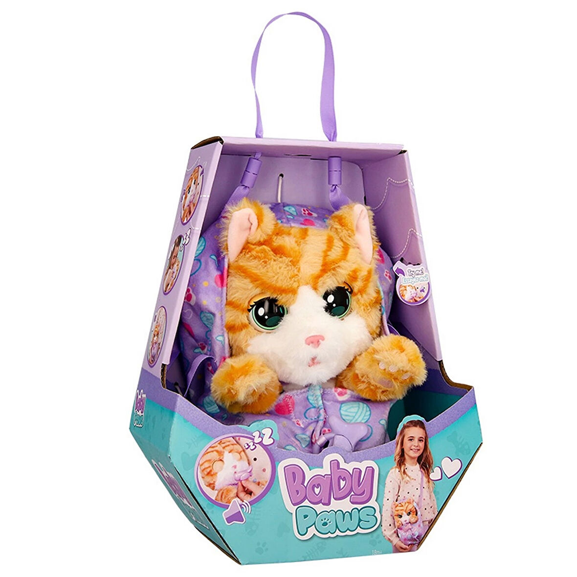 Baby Paws Sesli Kedi Peluş 20 cm
