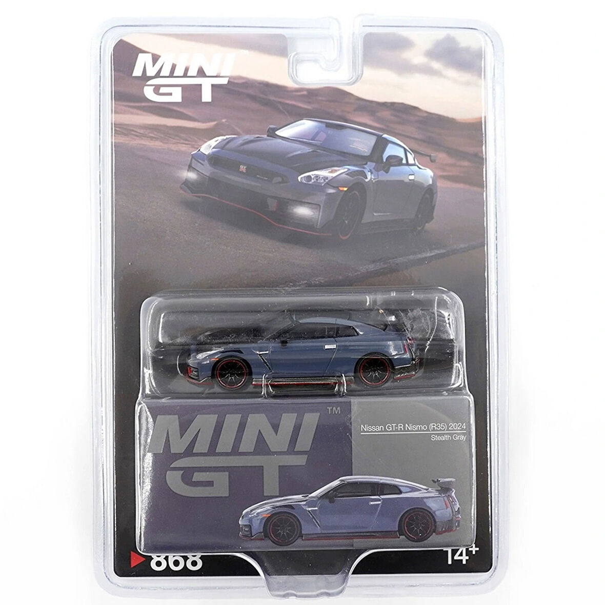 Mini GT 1/64 Nissan GT R Nismo R35 Stealth Gray