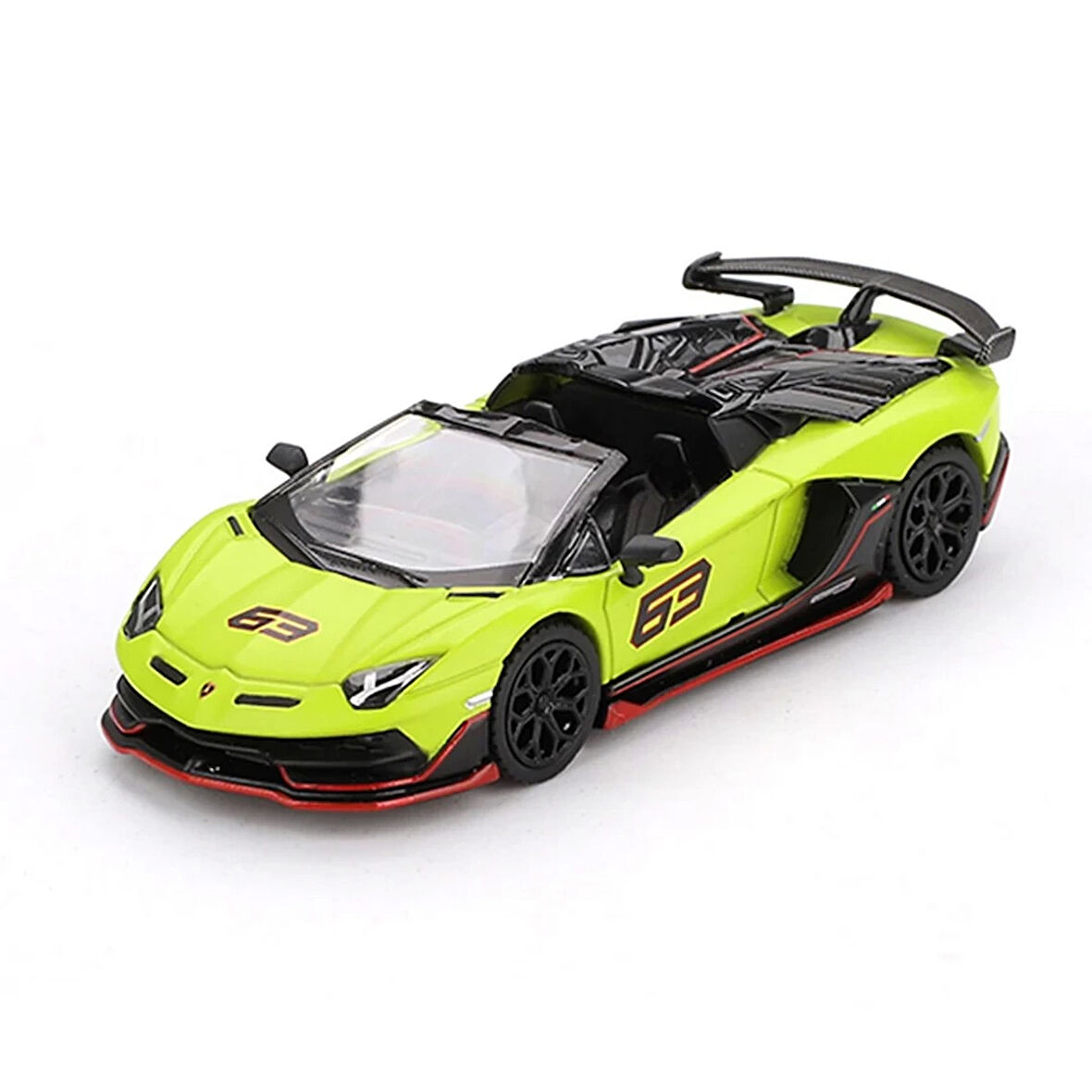 Mini GT 1/64 Lamborghini Aventador SVJ 63 Roadster Verde Shock - Blister Paket
