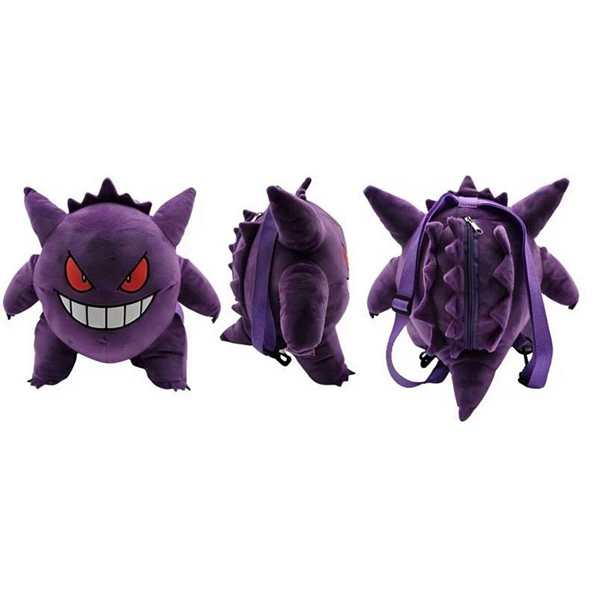 Pokemon Gengar Peluş Sırt Çantası - 35 CM