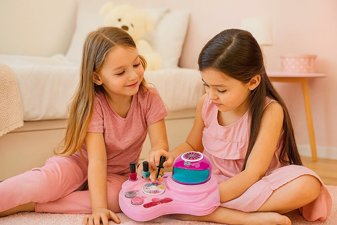 Işıklı Tırnak Tasarım Stüdyosu | Ojeler, Simler, Mücevherler ve Kurutucu ile Tam Set!