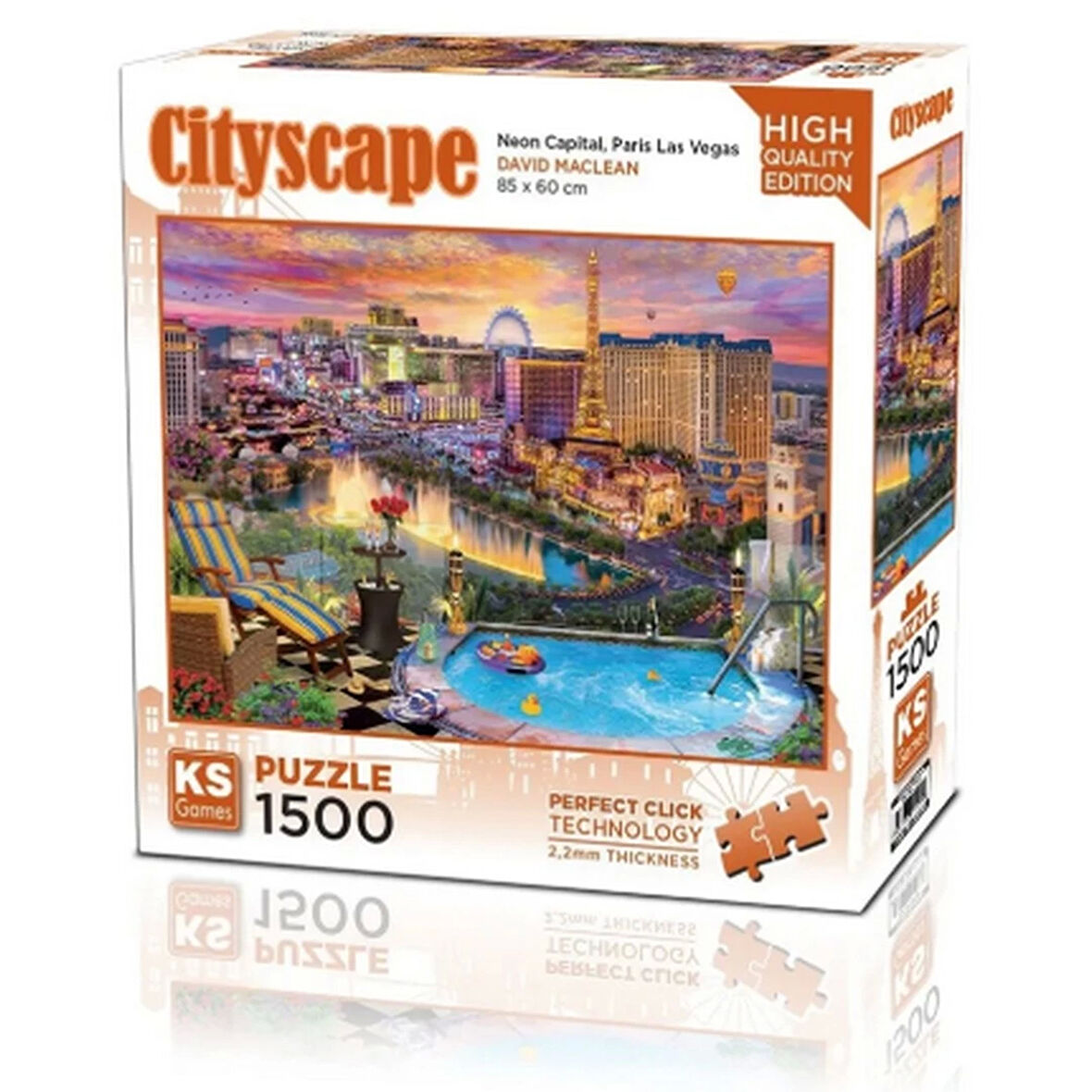 Games Neon Capital Paris Las Vegas Puzzle 1500 Parça 22038