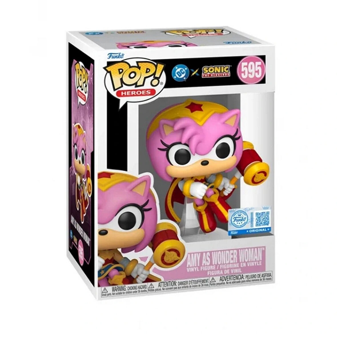 Funko POP Heroes : Amy Rose/Wonder Woman - Sonic Special Edition